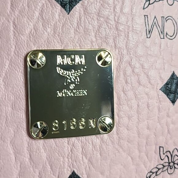 💯Authentic MCM Visetos Pink Tote Bag with Pouch 🍀 - Picture 10 of 16